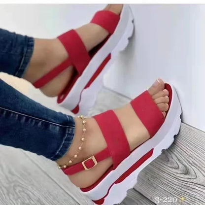 Sommer Sandalen | Niedrige Plattform Keilsandalen Damen 3