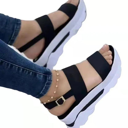 Sommer Sandalen | Niedrige Plattform Keilsandalen Damen 5
