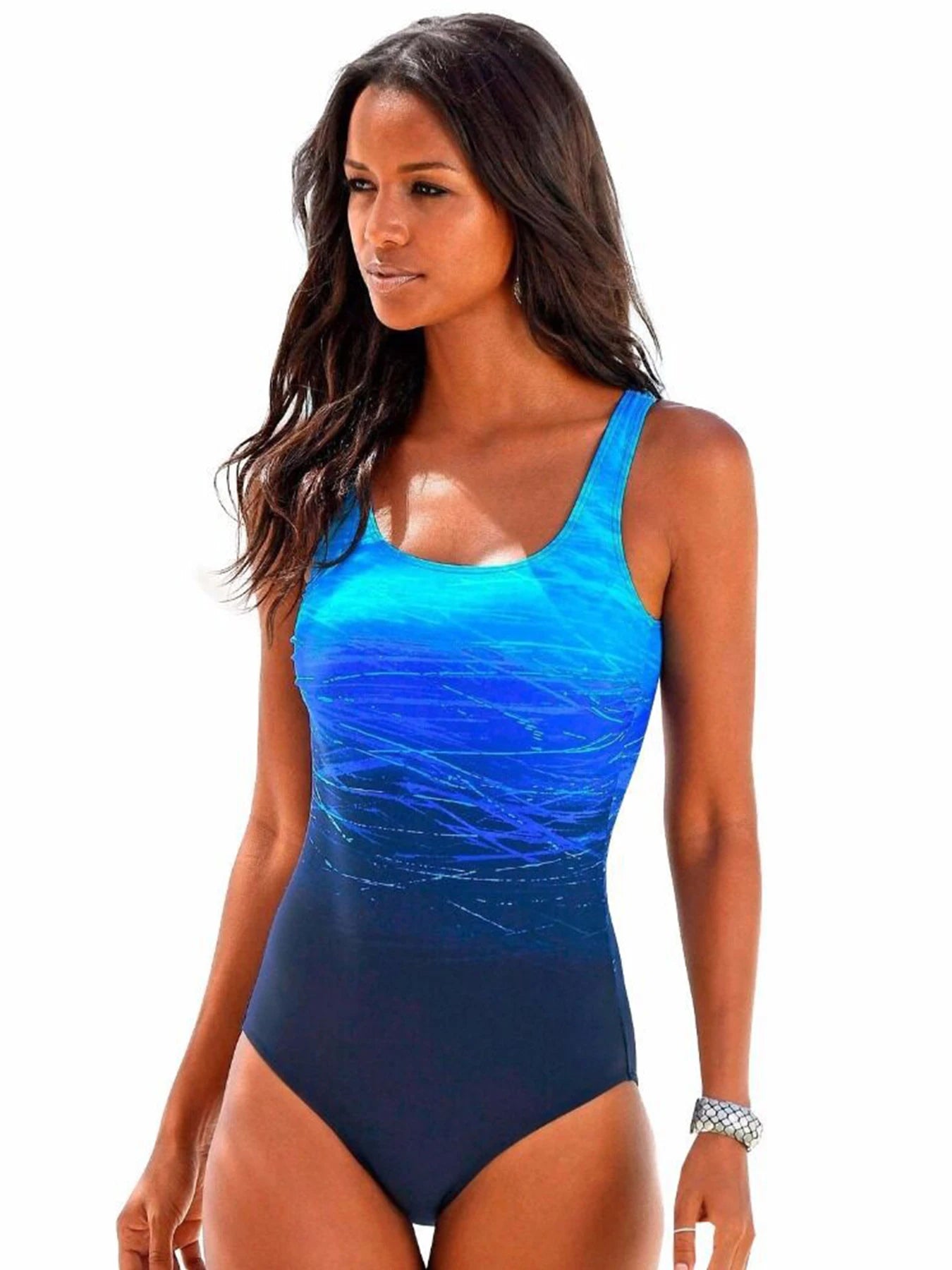 Sportlicher Monokini | Damen Badeanzug mit Print 1