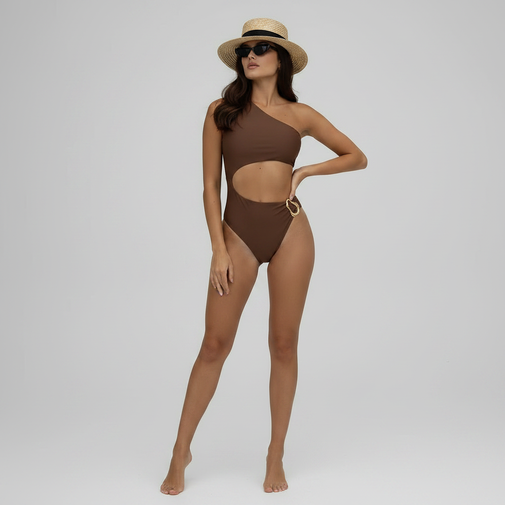 Einseitiger Badeanzug Damen | Sexy Monokini für Bademode