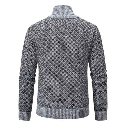 Strickjacke Rautenmuster V-Ausschnitt | Damen Cardigan Regular Fit 1