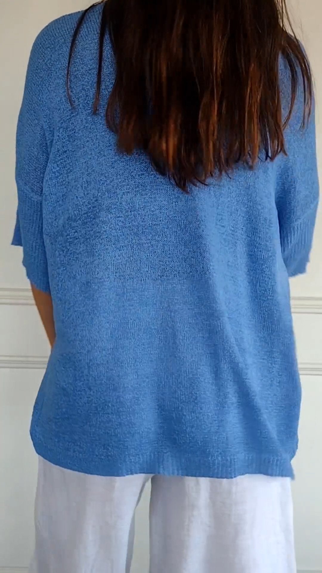 Strickpullover Damen V-Ausschnitt Atmungsaktiv Vielseitig 4