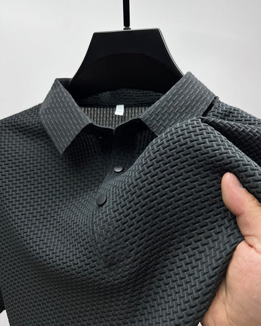 Strukturiertes Poloshirt für Herren | Kurzarmmode 0