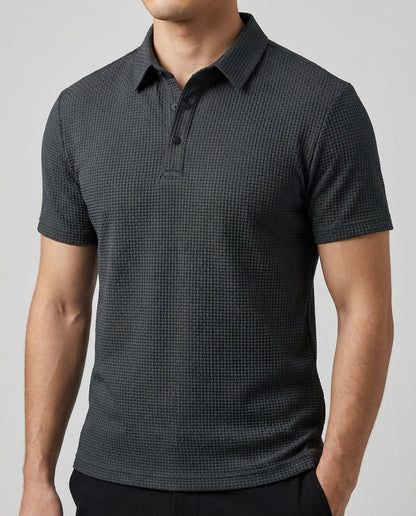 Strukturiertes Poloshirt für Herren | Kurzarmmode 1
