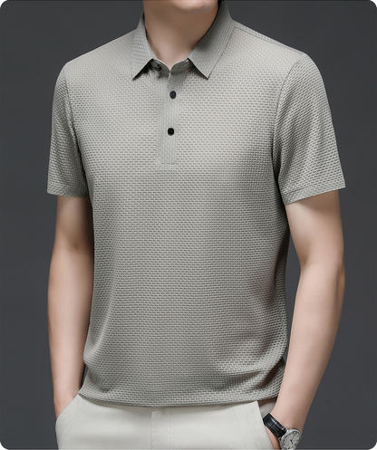Strukturiertes Poloshirt für Herren | Kurzarmmode 3