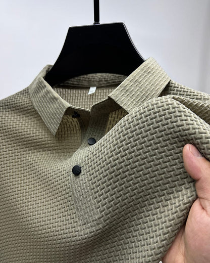 Strukturiertes Poloshirt für Herren | Kurzarmmode 4