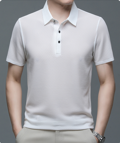 Strukturiertes Poloshirt für Herren | Kurzarmmode 5