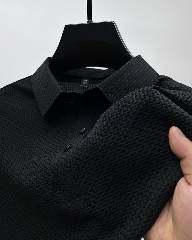 Strukturiertes Poloshirt für Herren | Kurzarmmode 9