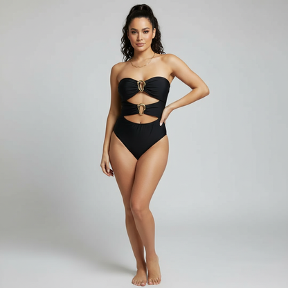 Sexy Cut-Out Badeanzug | Einteiliger Damenbadeanzug