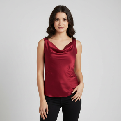 Natürliche Seide | Damen Jersey Tanktop