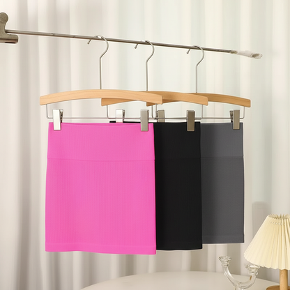 Hochtaillierter Minirock Schwarz | Damen Business Rock