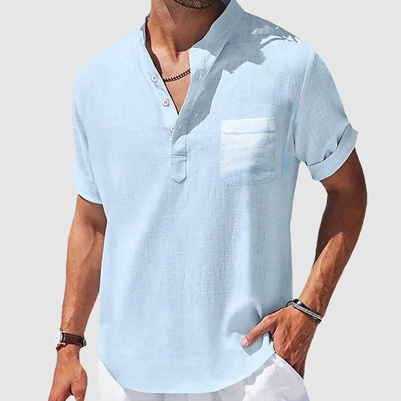 Sunwalk Henley-Shirt | Lässiges Herrenhemd aus Baumwolle 1