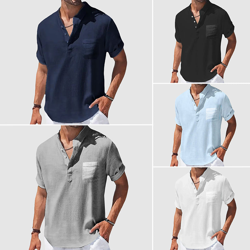 Sunwalk Henley-Shirt | Lässiges Herrenhemd aus Baumwolle 5