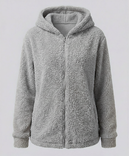 Teddy Fleece Jacke Damen | Warme Freizeitjacke 10