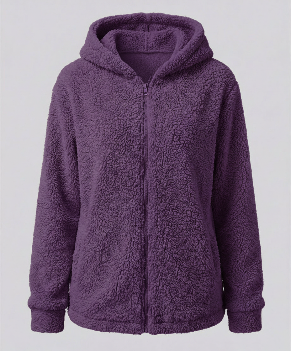Teddy Fleece Jacke Damen | Warme Freizeitjacke 5