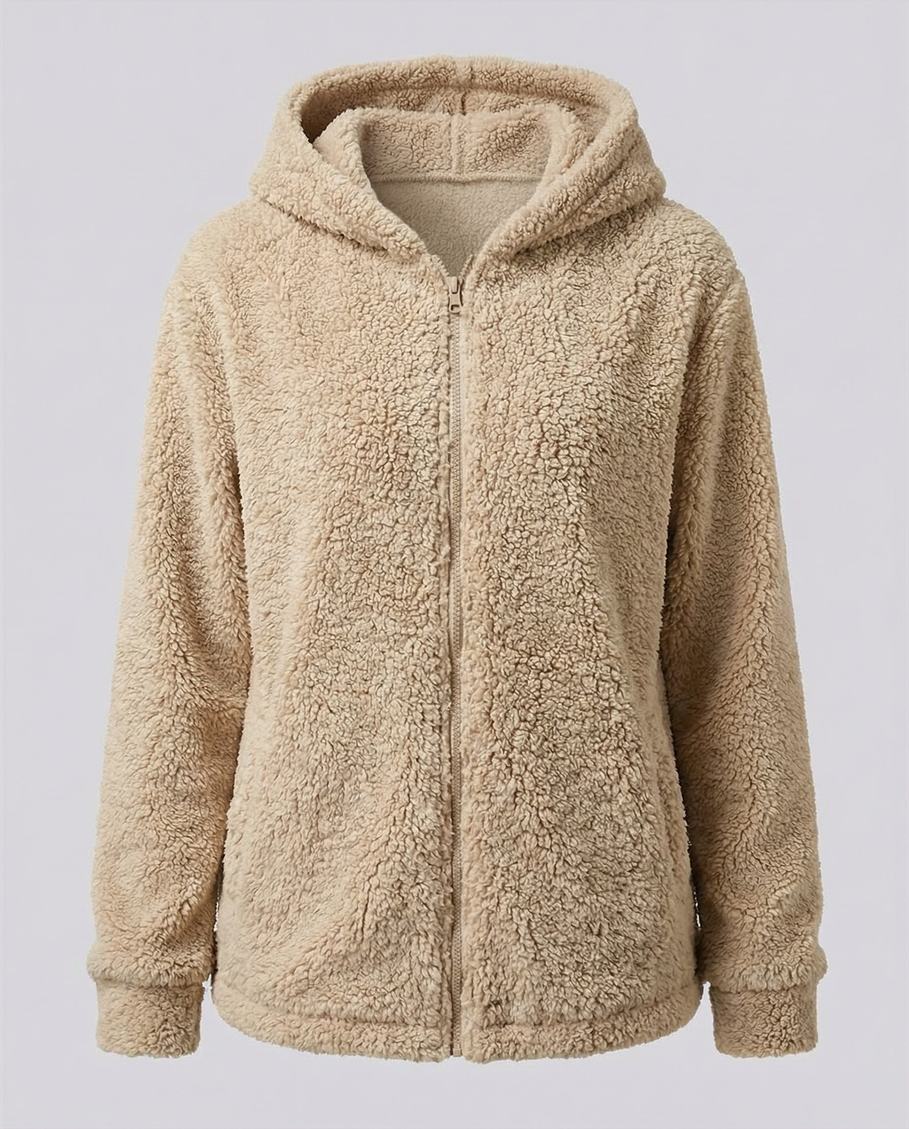 Teddy Fleece Jacke Damen | Warme Freizeitjacke 6