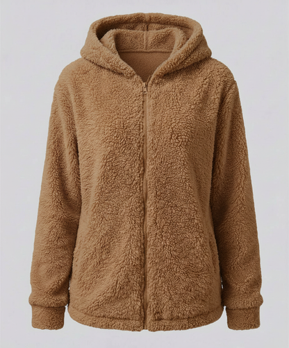 Teddy Fleece Jacke Damen | Warme Freizeitjacke 8