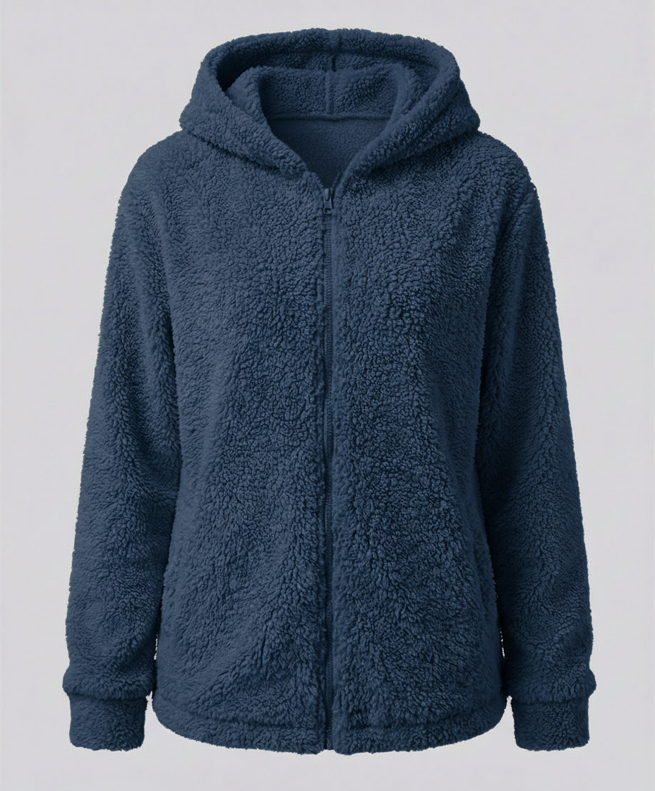 Teddy Fleece Jacke Damen | Warme Freizeitjacke 9