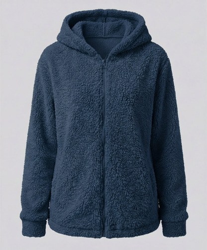 Teddy Fleece Jacke Damen | Warme Freizeitjacke 9