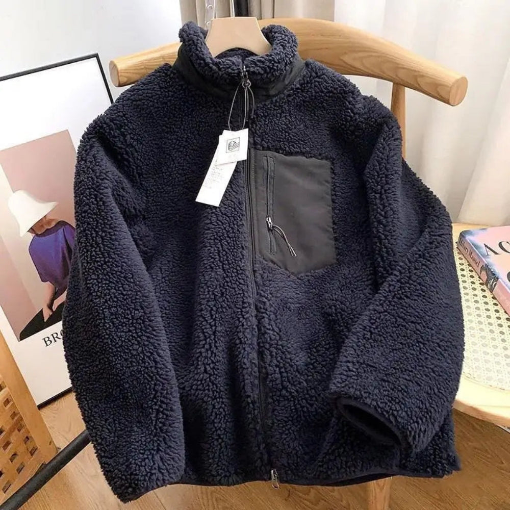 Teddy Fleece Übergangsjacke Damen | Stehkragen Jacke 4