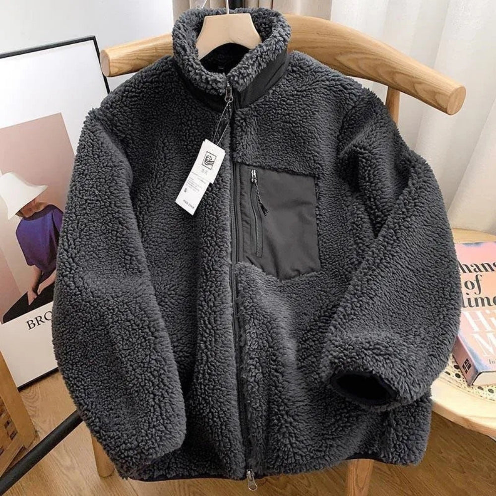 Teddy Fleece Übergangsjacke Damen | Stehkragen Jacke 6