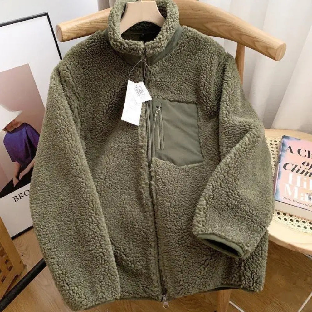 Teddy Fleece Übergangsjacke Damen | Stehkragen Jacke 7