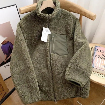 Teddy Fleece Übergangsjacke Damen | Stehkragen Jacke 7