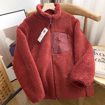 Teddy Fleece Übergangsjacke Damen | Stehkragen Jacke 8