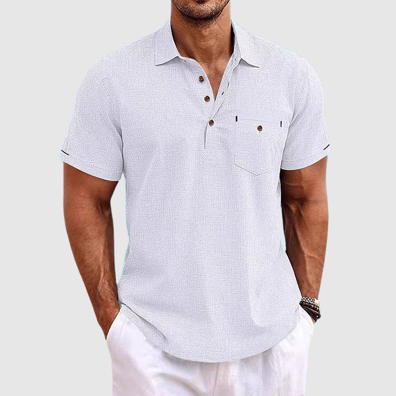 Theodore Willow | Leinen-Poloshirt 2