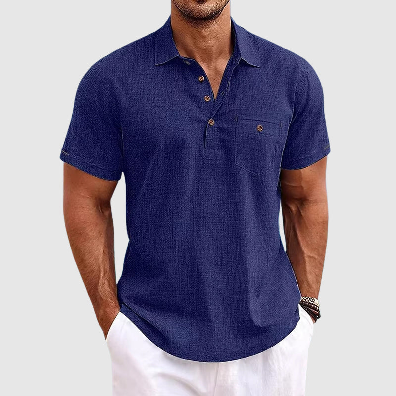 Theodore Willow | Leinen-Poloshirt 3