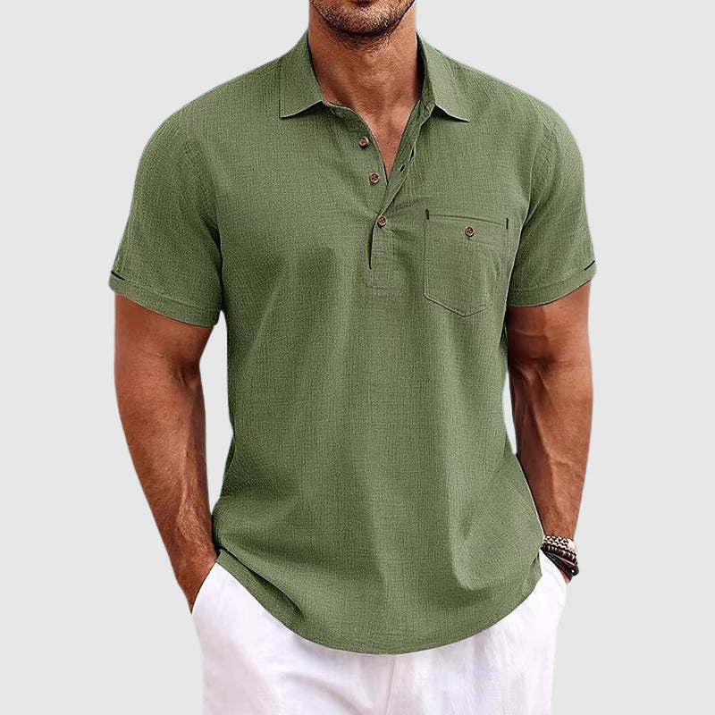 Theodore Willow | Leinen-Poloshirt 4