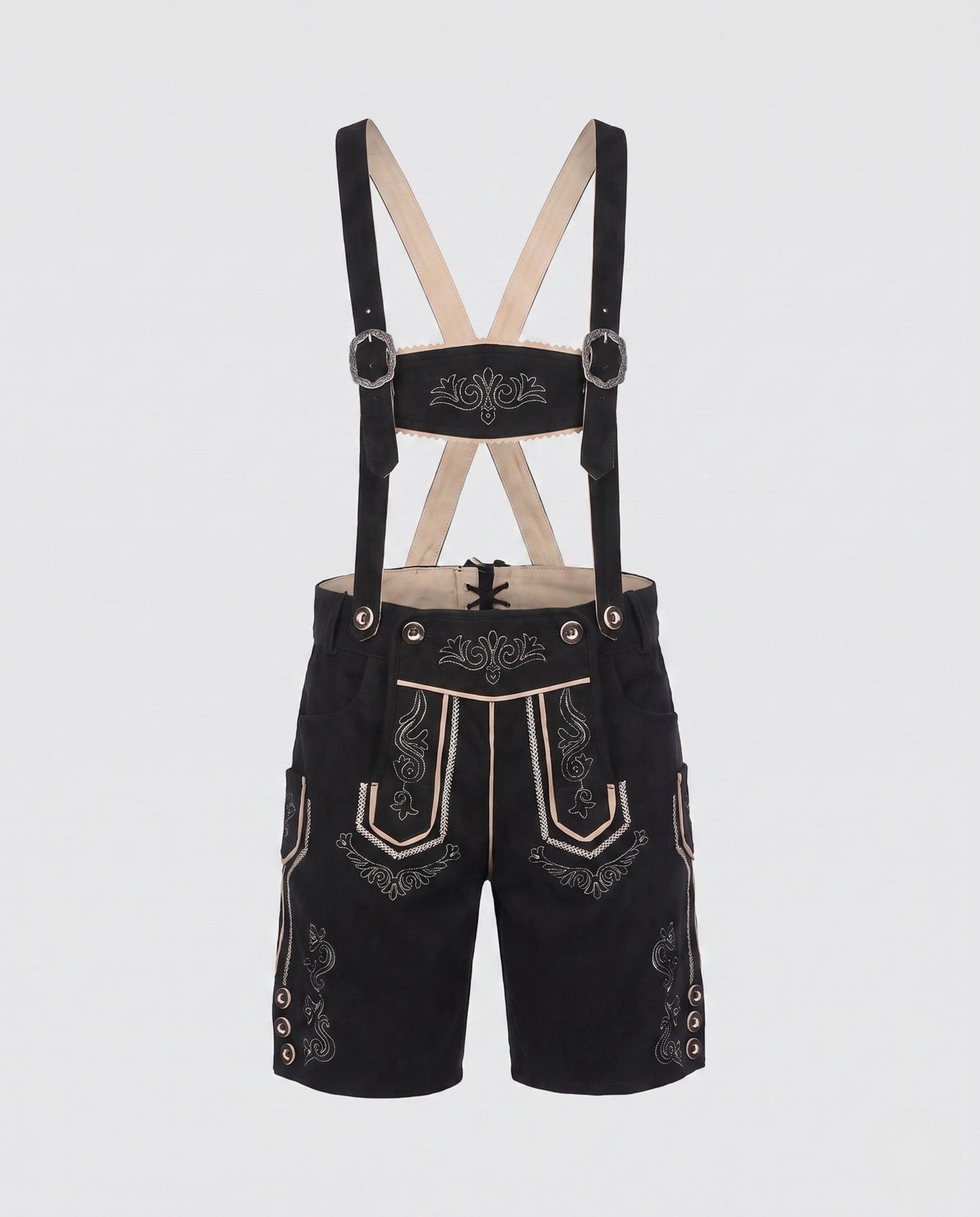 Trachten-Lederhose Herren | Traditionelle Oktoberfest Trachtenhose 0