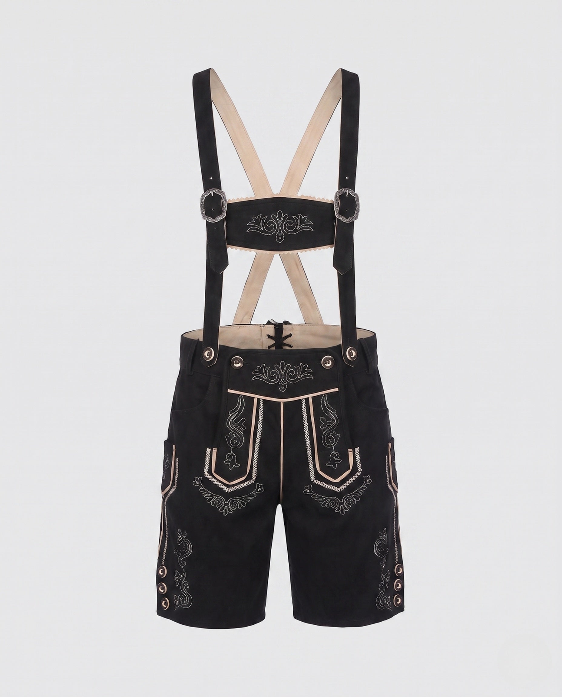 Trachten-Lederhose Herren | Traditionelle Oktoberfest Trachtenhose 0