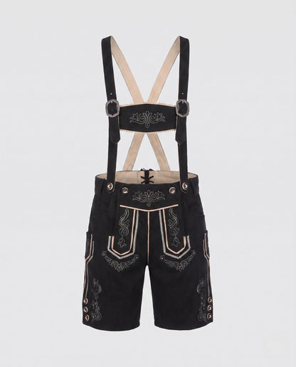 Trachten-Lederhose Herren | Traditionelle Oktoberfest Trachtenhose 0