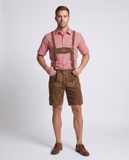 Trachten-Lederhose Herren | Traditionelle Oktoberfest Trachtenhose 1