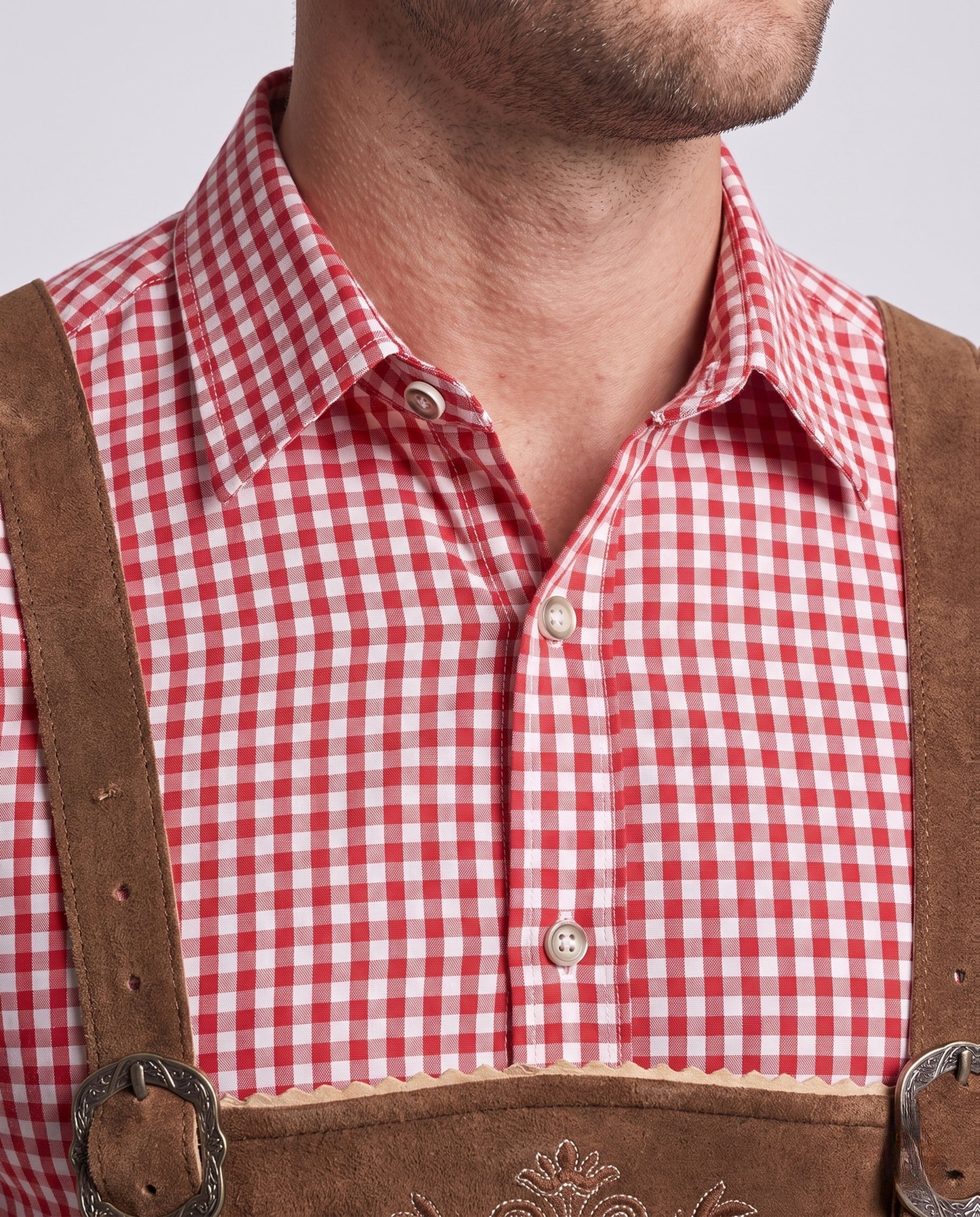 Trachten-Lederhose Herren | Traditionelle Oktoberfest Trachtenhose 2