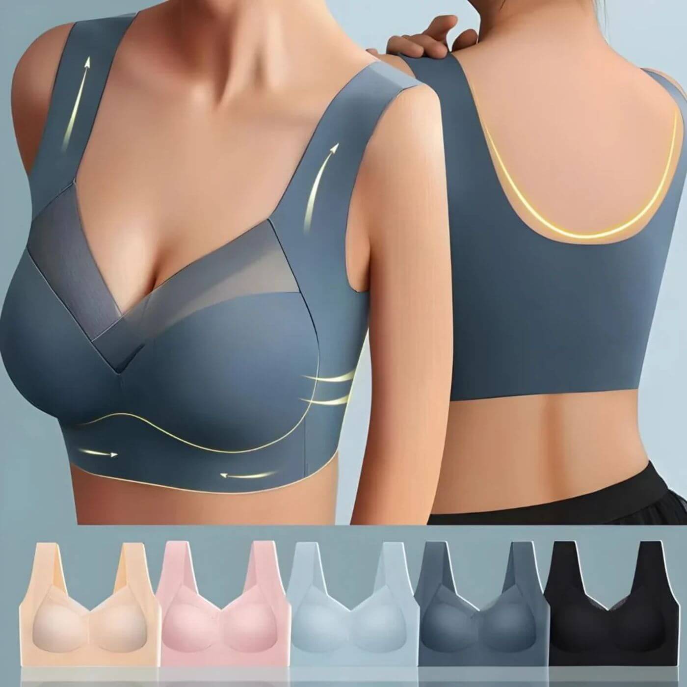 Trägerloser BH Ohne Bügel | Nahtloser Damen BH für Alltag 0