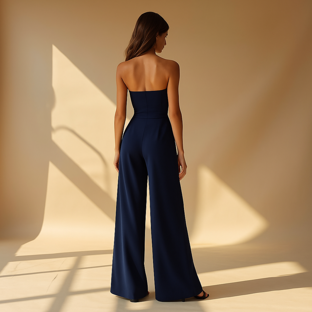 Trägerloser Damen Overall | Eleganter Jumpsuit für Festliche Anlässe 3