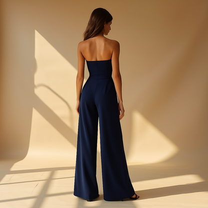 Trägerloser Damen Overall | Eleganter Jumpsuit für Festliche Anlässe 3