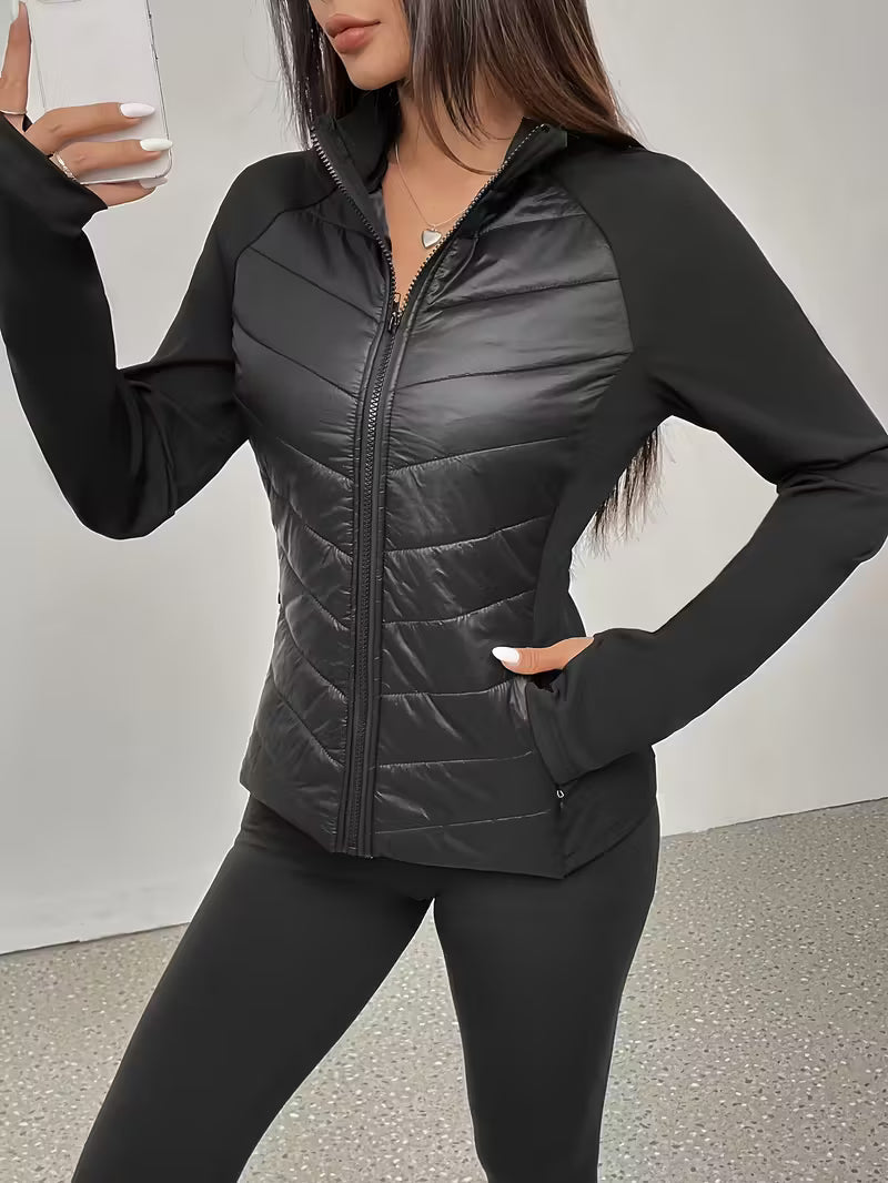 Übergangsjacke Damen Slim Fit | Steppjacke mit Stehkragen 1