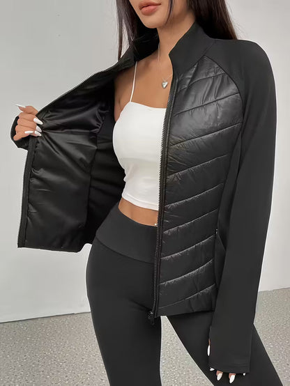 Übergangsjacke Damen Slim Fit | Steppjacke mit Stehkragen 3