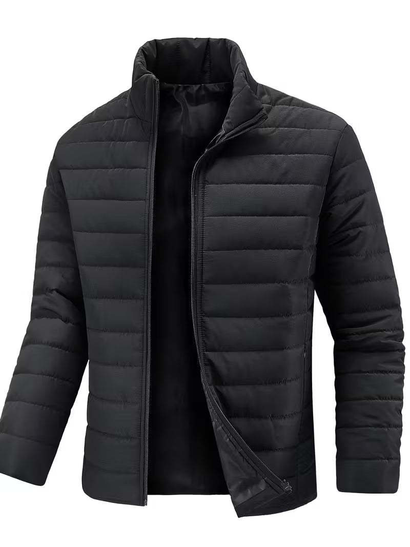 Übergangsjacke Herren Slim Fit | Steppjacke mit Stehkragen 0
