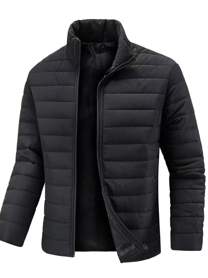 Übergangsjacke Herren Slim Fit | Steppjacke mit Stehkragen 0