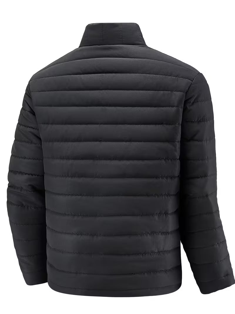 Übergangsjacke Herren Slim Fit | Steppjacke mit Stehkragen 1