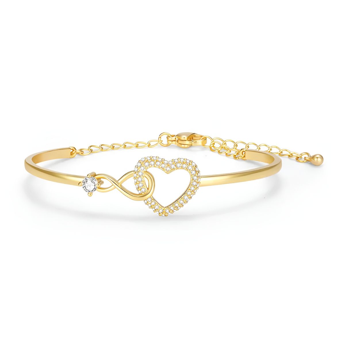 Unendlichkeit | Mutter-Tochter-Armband aus Weißgold und Gold 0