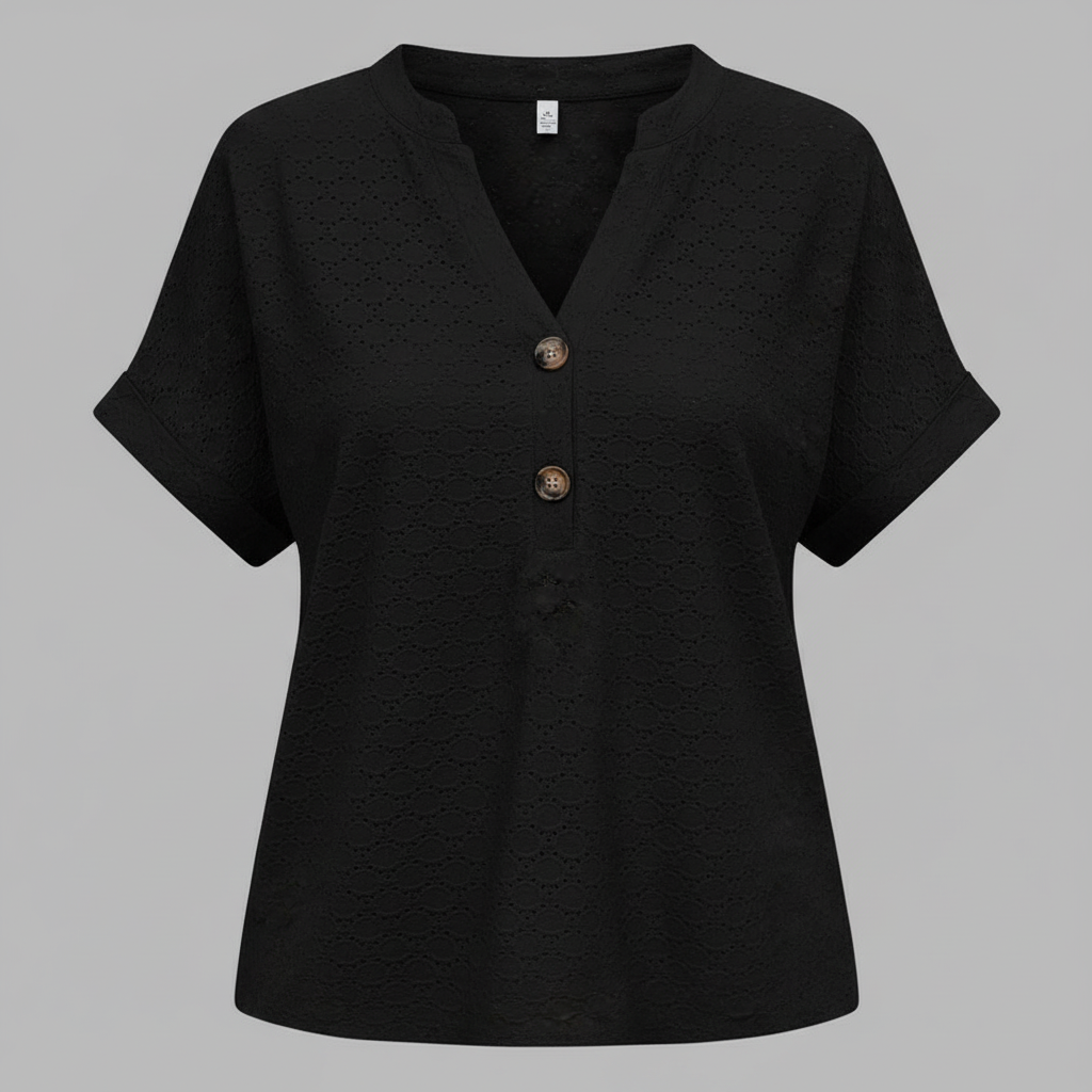 V-Ausschnitt Top Damen | Lässiges Oberteil für Damen