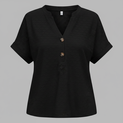 V-Ausschnitt Top Damen | Lässiges Oberteil für Damen