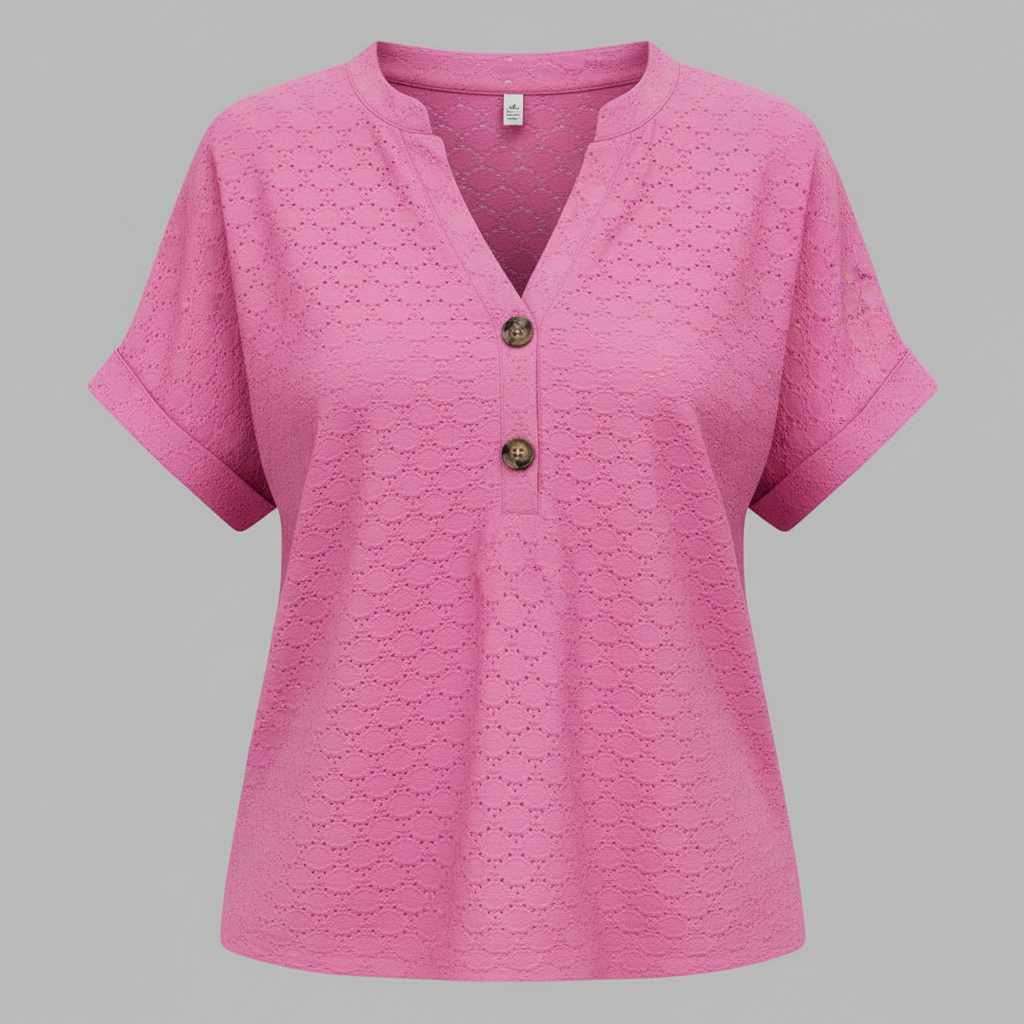 V-Ausschnitt Top Damen | Lässiges Oberteil für Damen