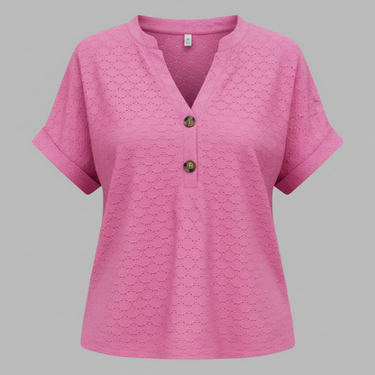V-Ausschnitt Top Damen | Lässiges Oberteil für Damen