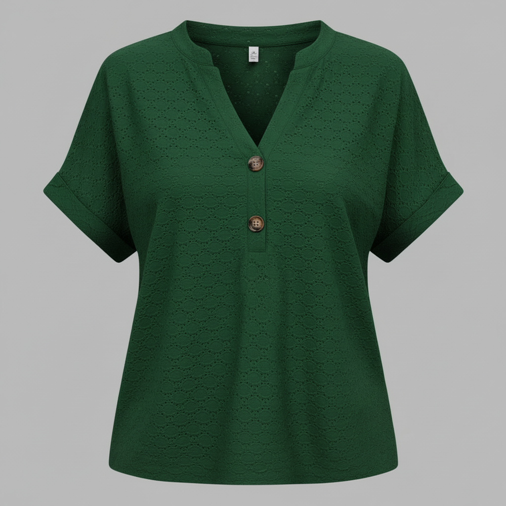V-Ausschnitt Top Damen | Lässiges Oberteil für Damen